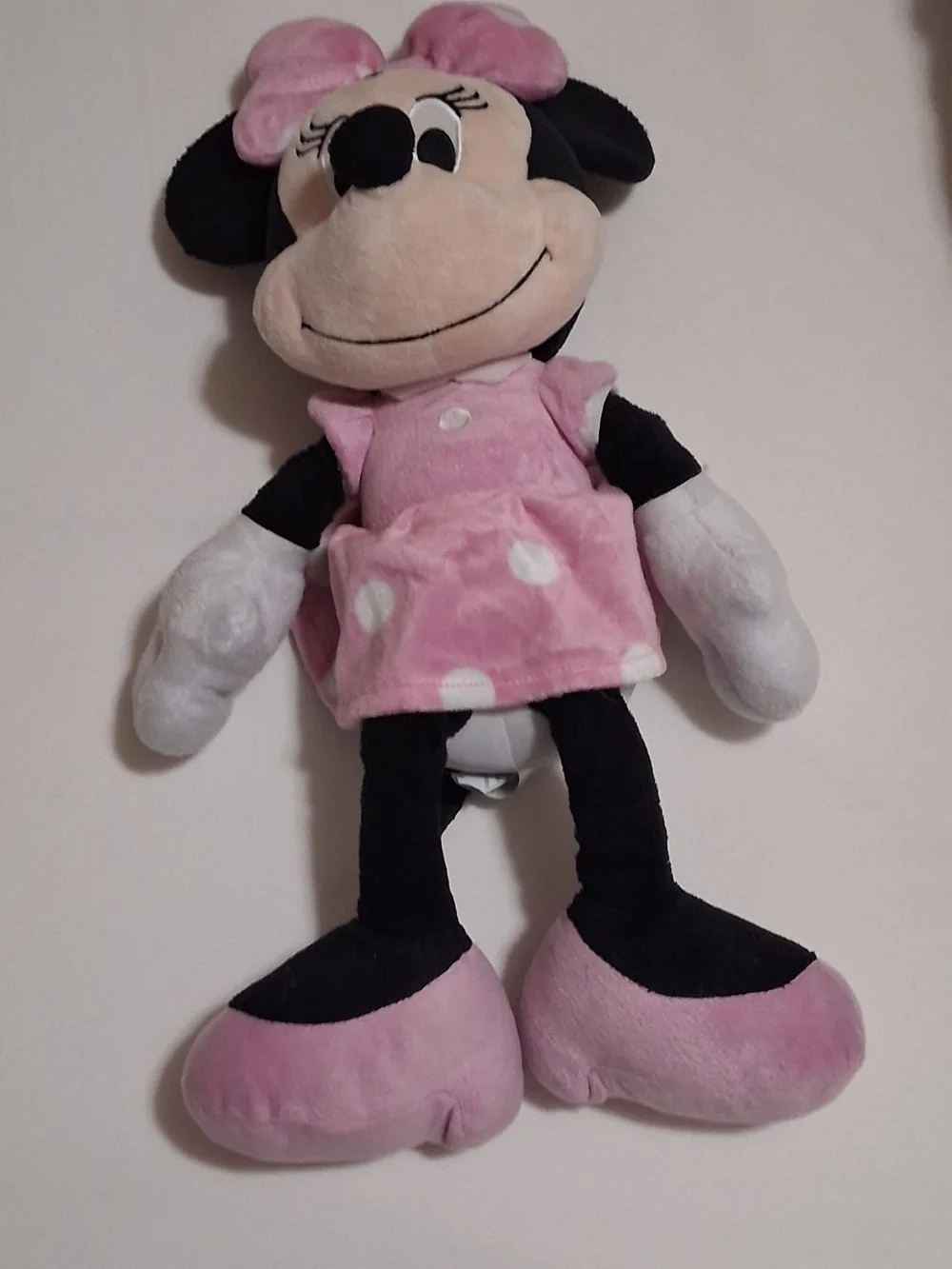 Disney Pink Polka Dot Minnie Mouse Plush Toy